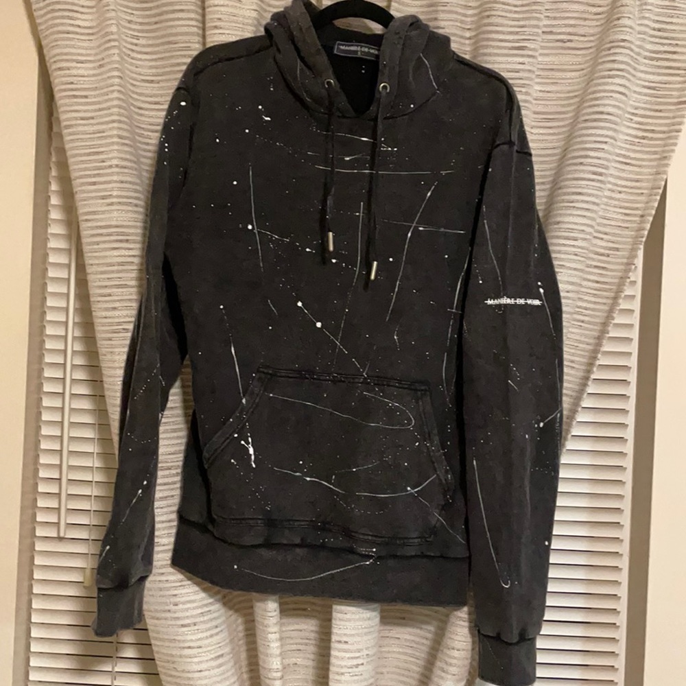 Paint splatter hoodie